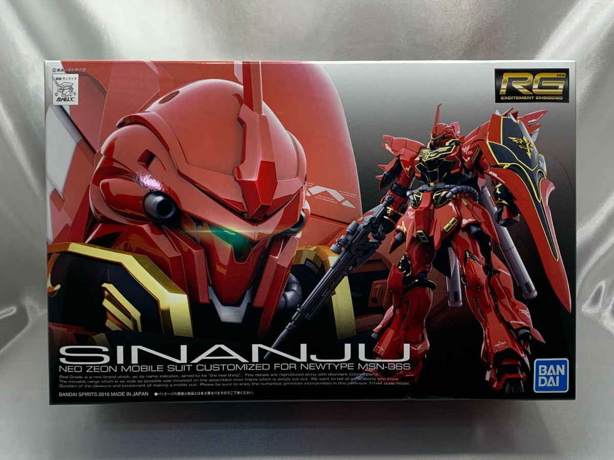 Gunpla 1/144 BANDAI Gundam RG MSN-06S Sinanju Neo Zeon Mobile Suit
