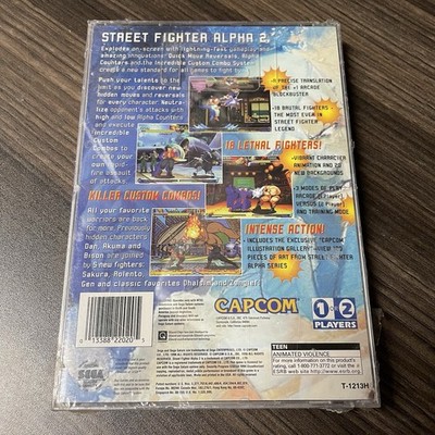 Street Fighter Alpha 2 Sega Saturn Brand New + Factory Sealed