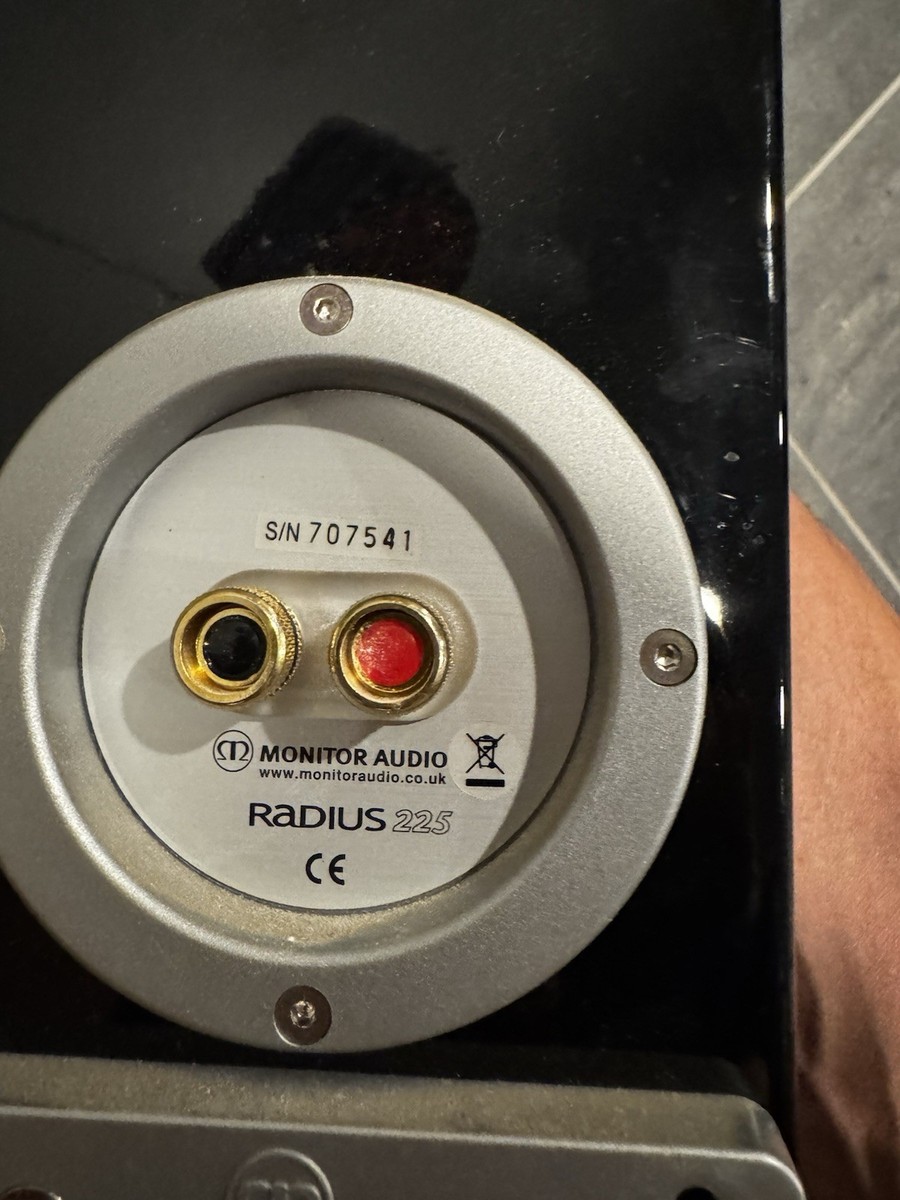 Monitor Audio Radius 225 Left And Right Speaker In Piano Black | eBay