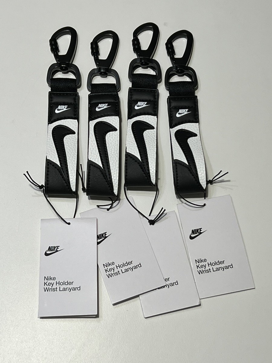 Nike Air Key Holder Wrist Lanyard Keychain Panda Black White