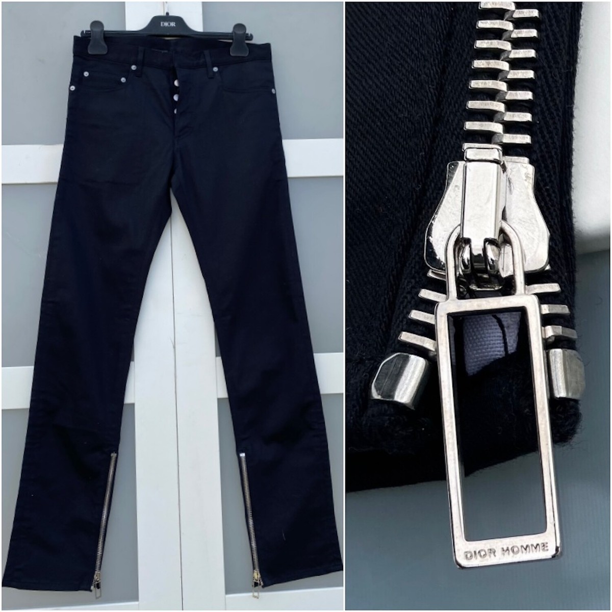UltraRare & Great Dior Homme AW09 Ankle Zip Slim Fit Black Jeans