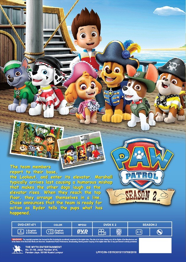 DVD Anime PAW PATROL Complete Series Season 1,2,3,4,5& 6 (1-156