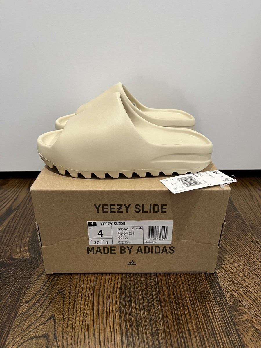 Adidas Yeezy Slide Bone FW6345 Size 4 | eBay