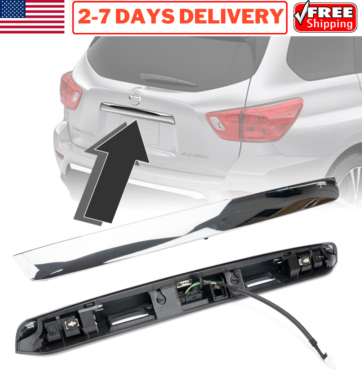 2013-2019 Nissan Pathfinder Rear Tailgate Chrome Handle | 90810