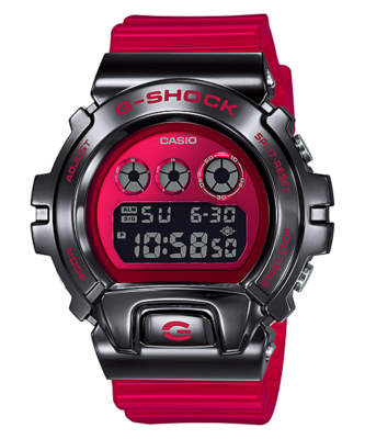 CASIO G-SHOCK Metal Covered Edition Red Black Watch GShock GM