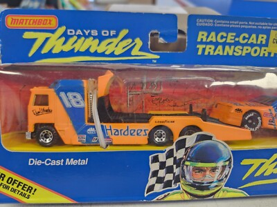 Matchbox Days of Thunder Hardees Race-Car Transporter | eBay