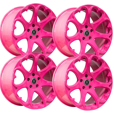 Heritage KOKORO 5x100 18x11+6 Pink Widebody WRX FRZ Rims Wheels