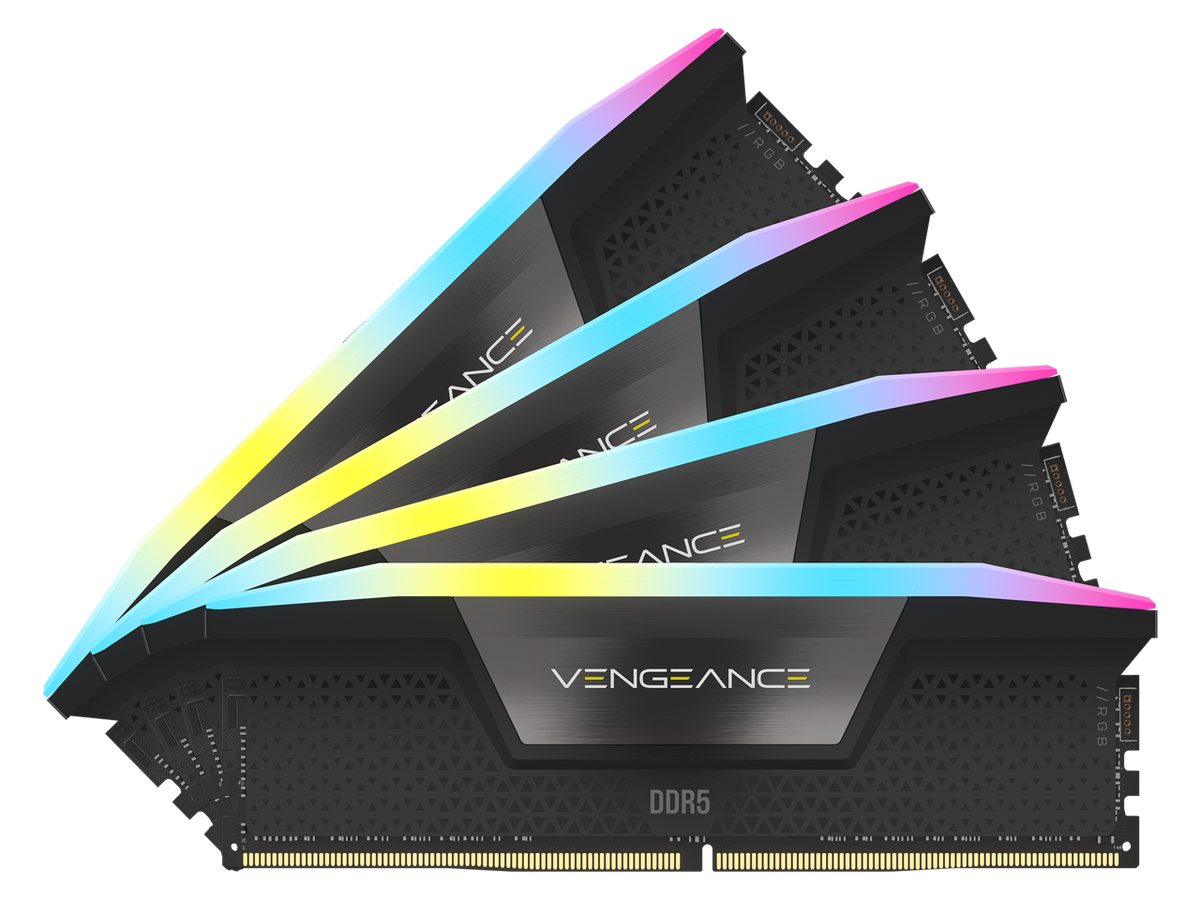 CORSAIR Vengeance RGB 64GB (4 x 16GB) 288-Pin PC RAM DDR5 5600