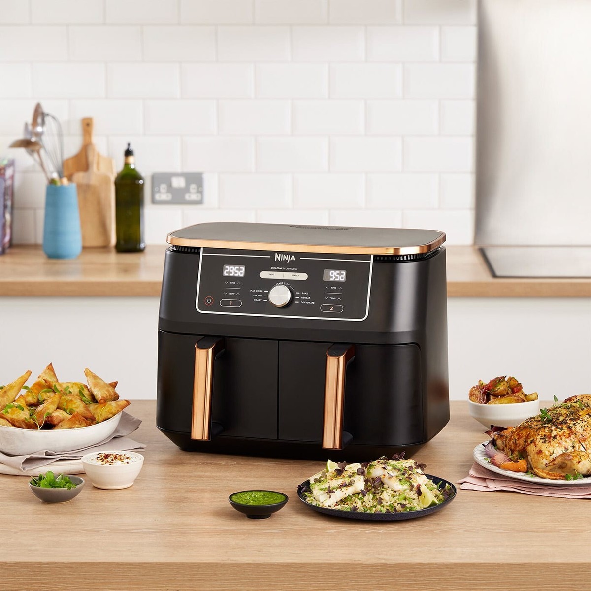 Ninja COPPER LIMITED EDITION Foodi MAX 9.5L Dual Zone Air Fryer