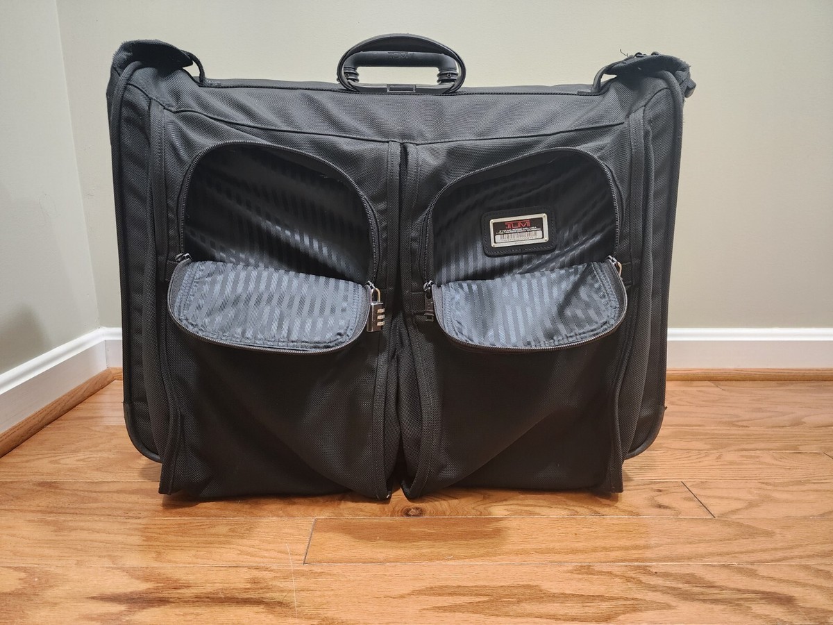 Tumi Alpha Collection 2231D3 Black Rolling Suitcase Garment