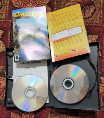 SimCity 4: Deluxe Edition PC Games CD-ROM 2 Discs with Manual