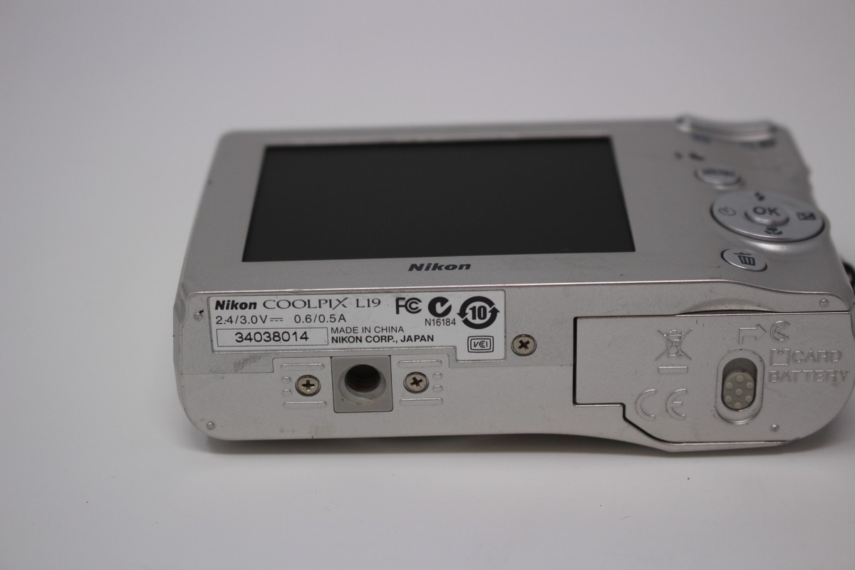 Nikon COOLPIX L19 8.0MP Digital Camera - Silver for sale online | eBay