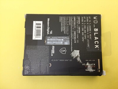 WD BLACK SN850X 2TB PCIe Gen 4 x4 NVMe M.2 2280 Internal SSD