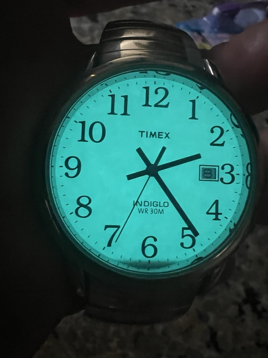 Timex Watch Indiglo WR 30M Mixed Metal Gold And Silver Tone