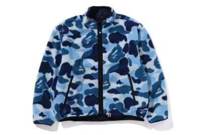 A Bathing Ape ABC Camo Boa Reversible Jacket Blue 1k80-140-010 | eBay
