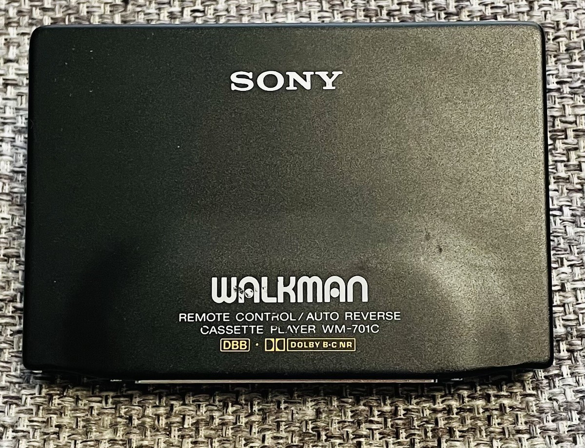 Sony WM-701C Walkman Portable Cassette Player Black Dolby B C With