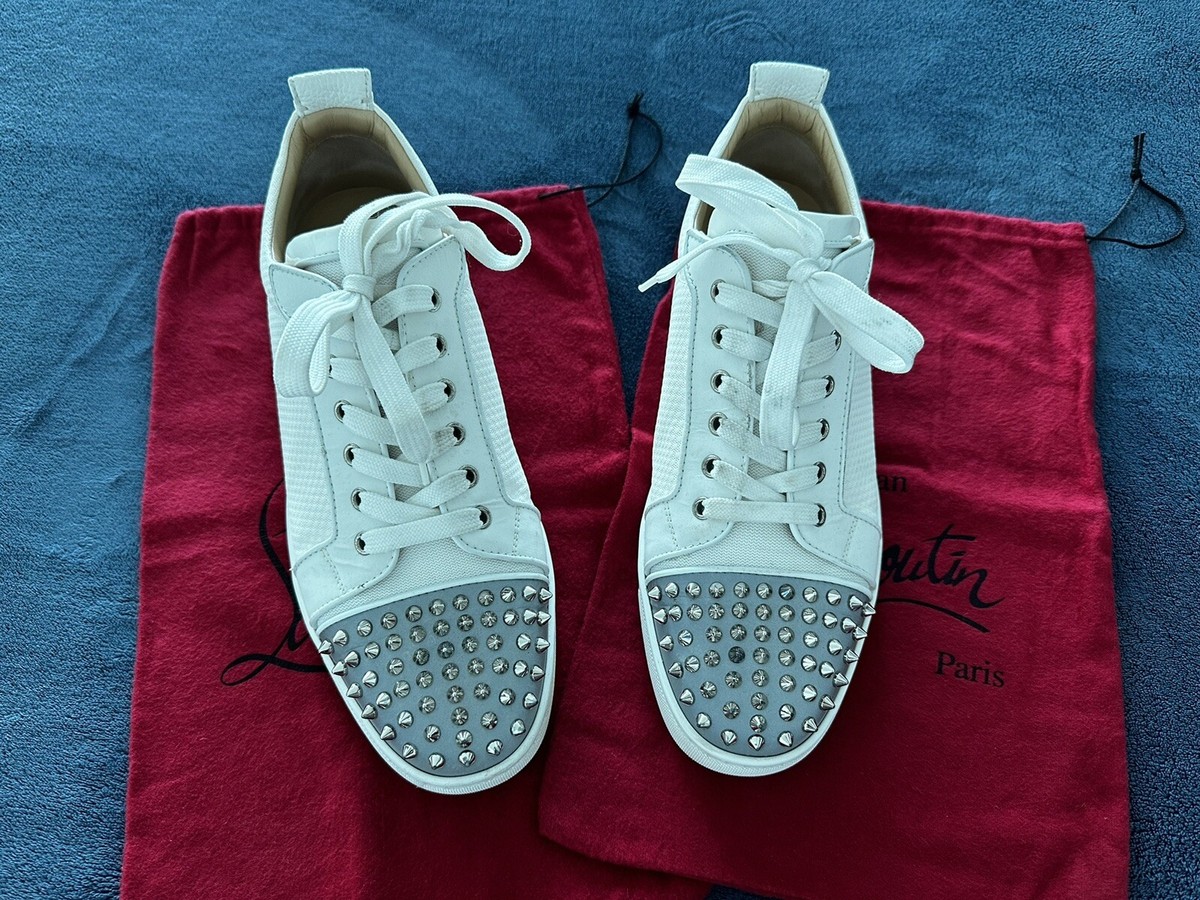 Christian Louboutin Orlato Low Top Men Sneakers With Spikes White