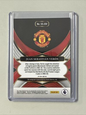 2024-25 Panini Select Premier League Juan Sebastian Veron Auto | eBay