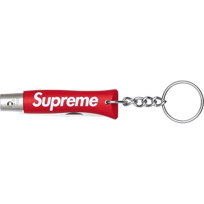 Supreme x Opinel No. 4 Knife Keychain Black Red Green 3colors FW25