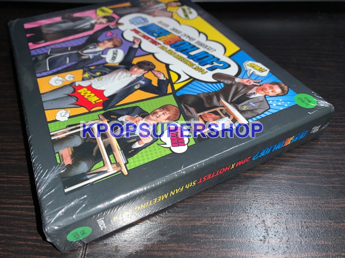 2PM Hottest 5th Fanmeeting 2 DVD Photobook New Sealed Rare OOP