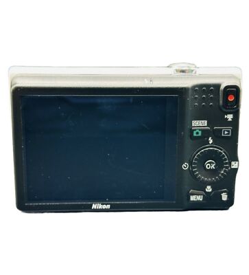 Nikon Coolpix S6200 digital camera W/Battery, Charger White | eBay