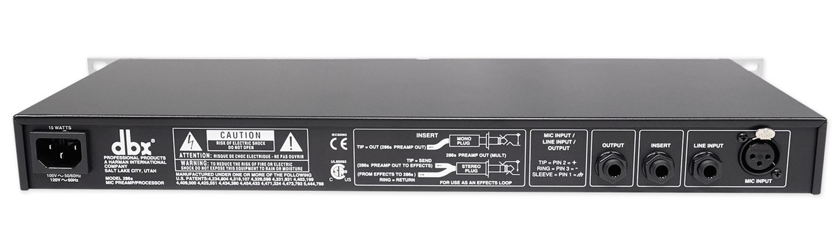 DBX 286S Mic Pre-Amp Processor 286 S Microphone/Instrument Preamp