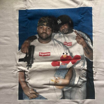 Supreme Ghostface Killah Raekwon 05Fw Elmo Photo Tee White T-Shirt