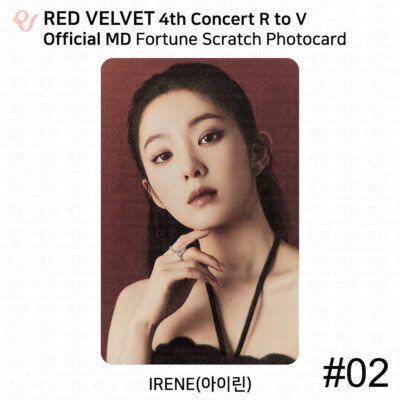 Red Velvet 4th Concert R to V Official MD Fortune Scratch Set
