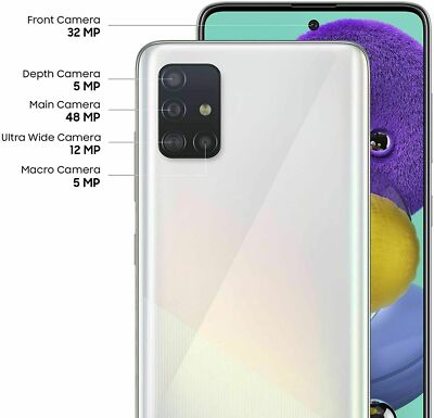 Samsung Galaxy A51 Dual Sim 128GB 4G LTE 4GB RAM Black Blue White