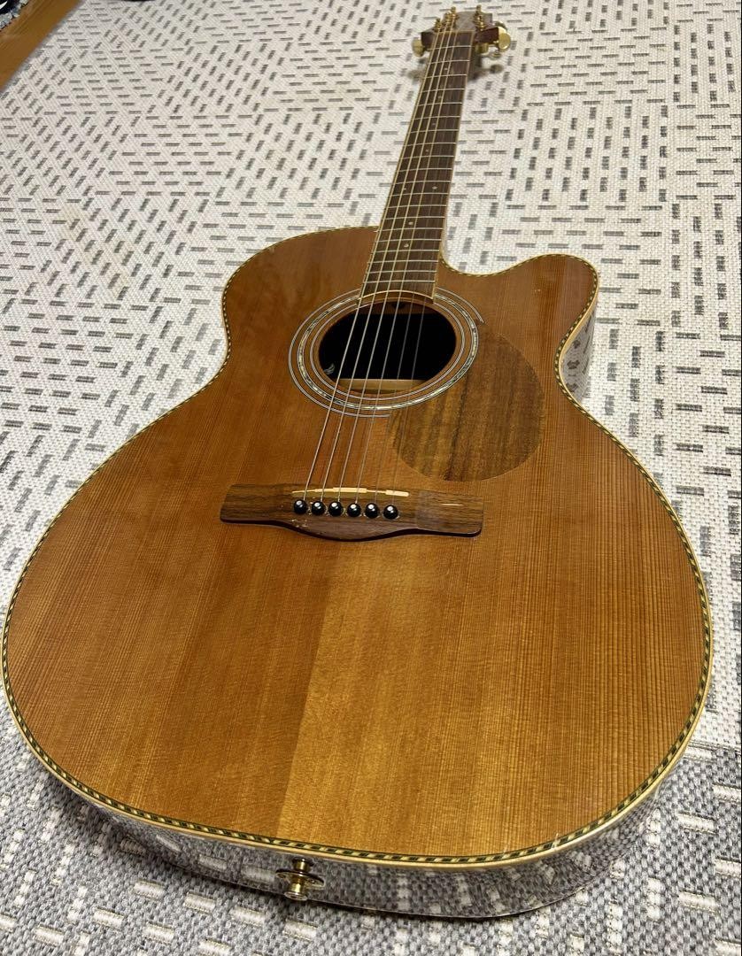 Electric Acoustic Guitar Samich by Greg Bennett OM-15C SI 08050685