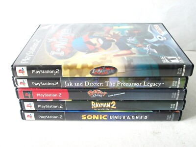 PlayStation 2 Platformer Games Lot Jak Daxter Sonic Ratchet Rayman