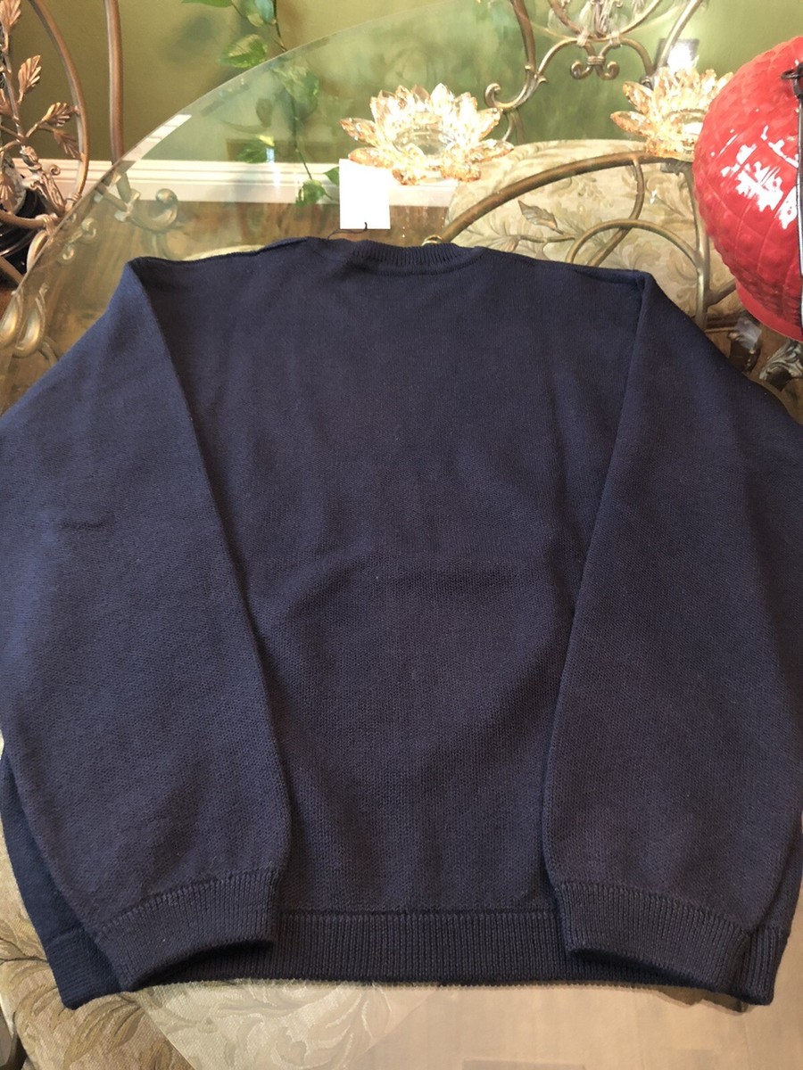 100% Authentic GUCCI Navy Tiger Head Wool Knitted Sweater $1850+