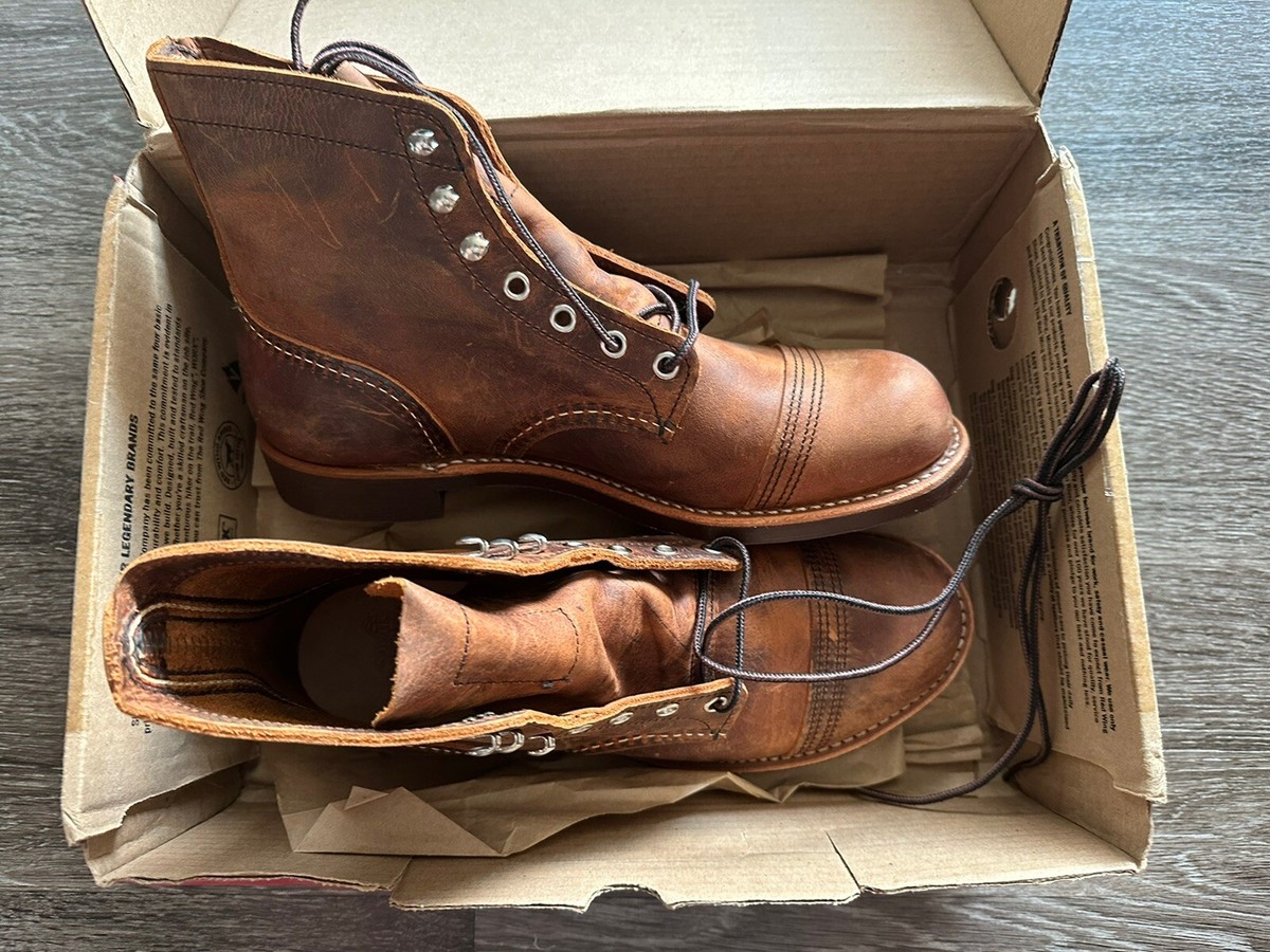 Red Wing Shoes 8085 Iron Ranger Men's Boot - Copper Size 8 | eBay
