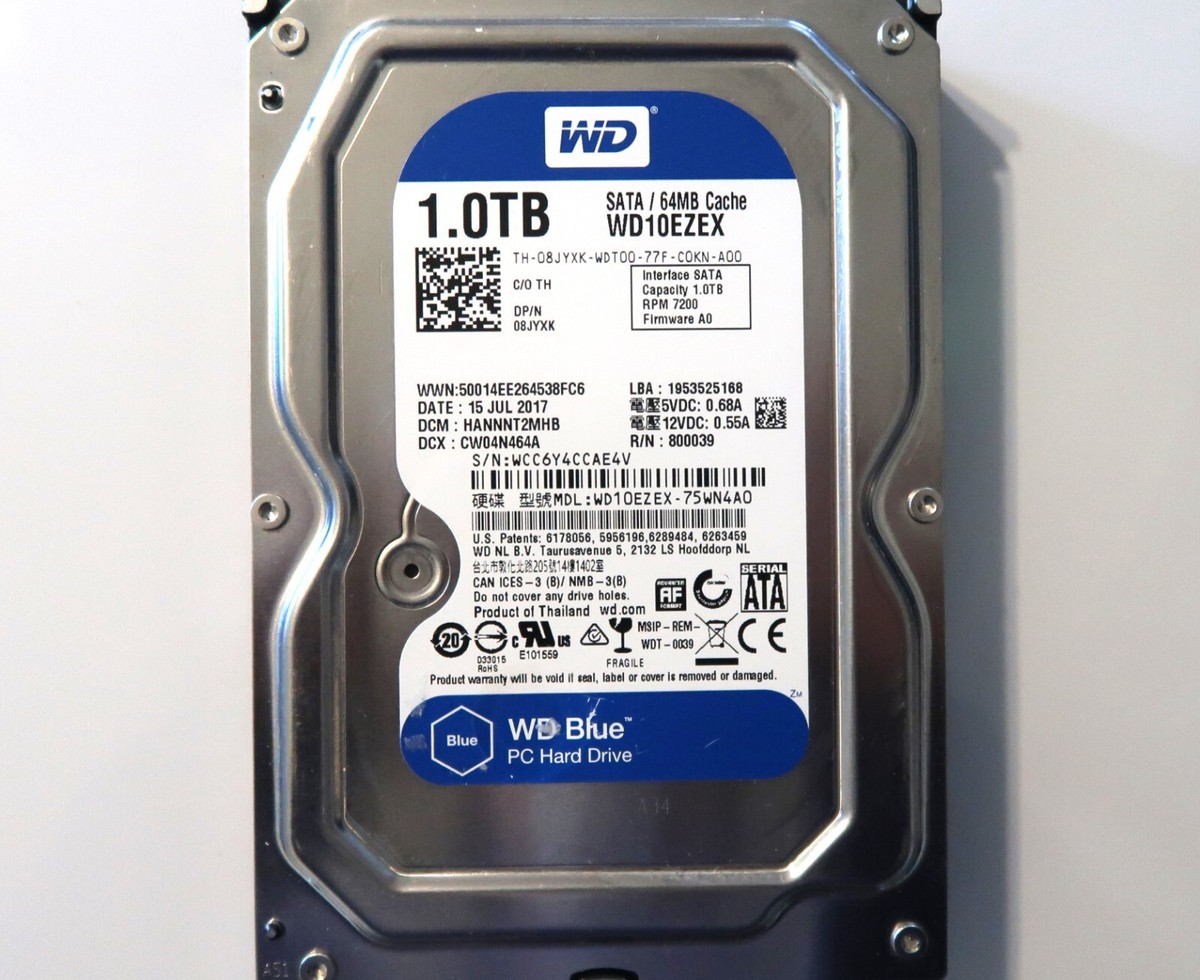 WD WD10EZEX-75WN4A0 HANNNT2MHB (WCC6) 1.0TB 3.5