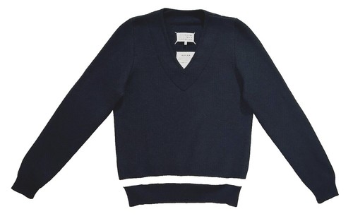 Men's Maison Margiela Hello Sailor Sweater, Size 52, White