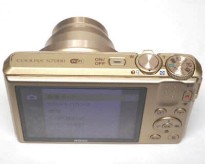 Nikon COOLPIX S7000 Digital Camera W. 20x Zoom Wide Lens Gold | eBay