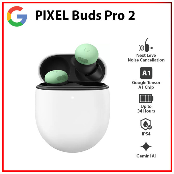 Google Pixel Buds Pro 2 WINTERGREEN Active Noise Cancellation