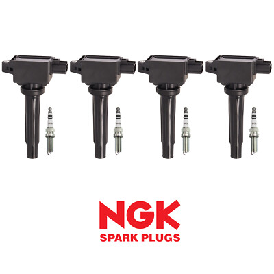 4x Ignition Coil & 4x NGK Spark Plug for Mazda 3/ 6/ CX-3/ CX-5