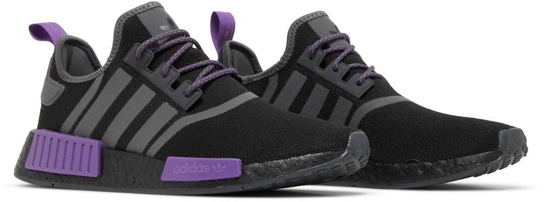 adidas NMD R1 Black Active Purple Grey Kings Ravens GW5664 Men's