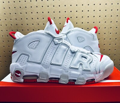 RARE* NEW Nike Air More Uptempo 96 White Red Grey Fog DX8965-100