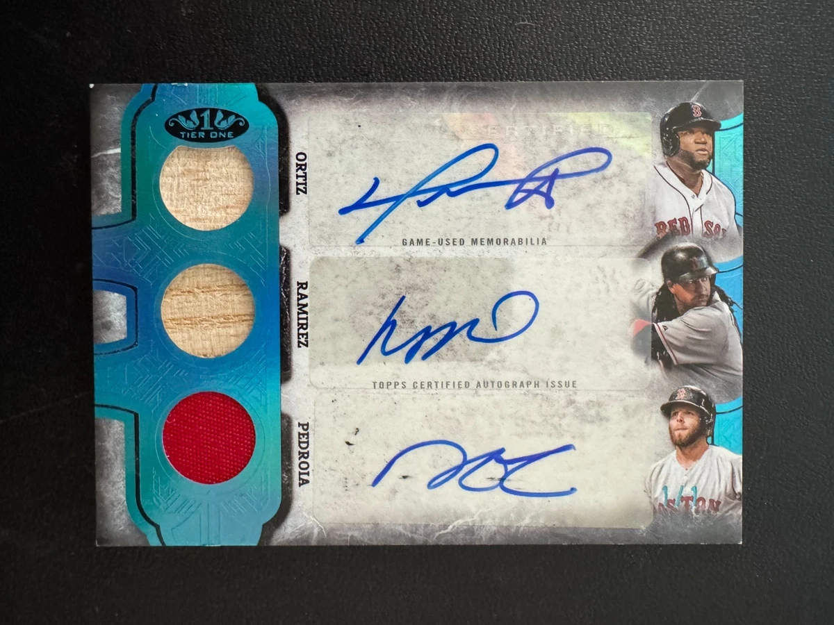 Topps Dustin Pedroia Autographed Baseball Sports Trading Cards