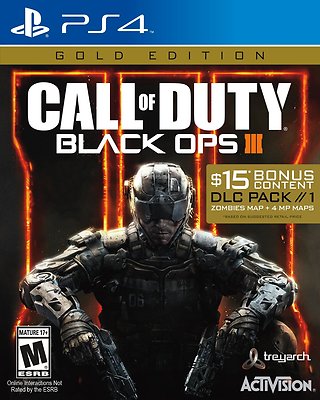 Call of Duty Black Ops III 3 Gold Edition PlayStation 4 2016 $15