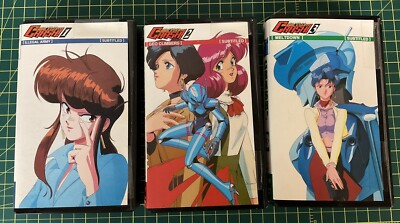 BUBBLEGUM CRASH COMPLETE VHS SET OF 3 (1991-92) AnimEigo; Japanese