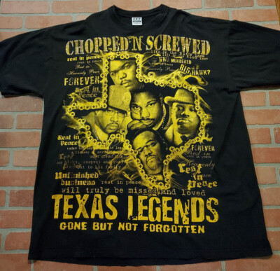 VTG DJ SCREW SUC Texas Legends Pro Power RAP t shirt Chopped n