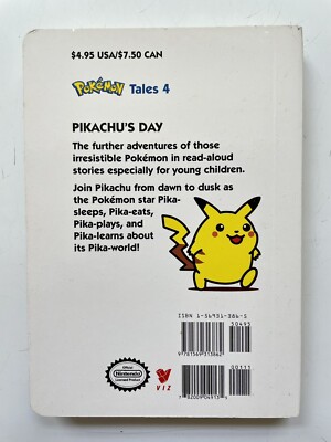 Vintage 1999 Pokémon Tales Pikachu's Day Board Book | eBay