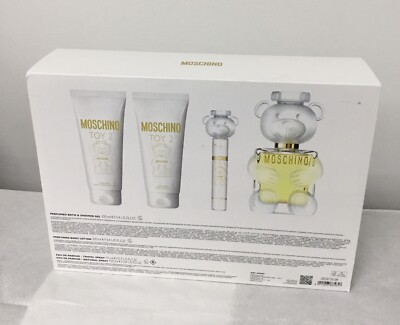 TOY 2 by Moschino | Women's 4 Pc Gift Set: 3.4 Oz+0.3 Oz EDP+3.4
