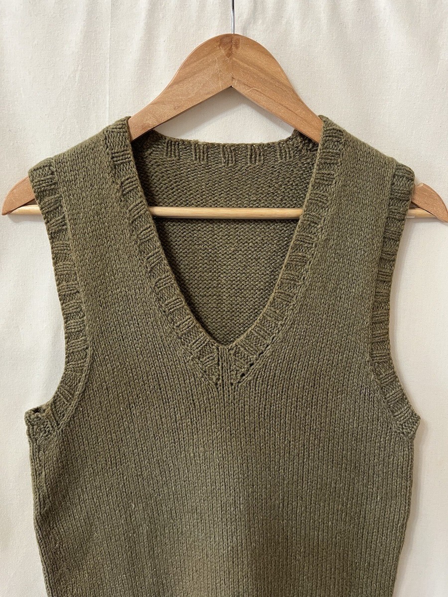 Vintage 40s 50s American Red Cross Wool Vest Knit WW2 | eBay