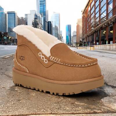 1158250-CHE] WOMENS UGG ANSLEY PARC 'CHESTNUT' | eBay