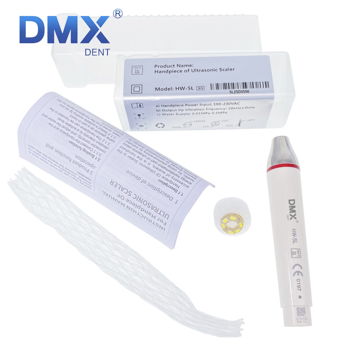 Dental LED Ultrasonic Piezo Scaler Handpiece/ Scaler Tips fit EMS