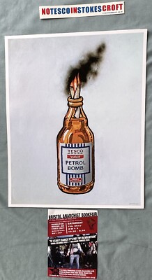 Banksy (1974) - Tesco Value Petrol Bomb Poster 2011 - Limited
